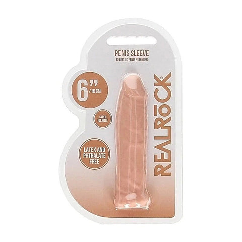 Realrock Skin Penis Sleeve 6 inch by Shots Toys