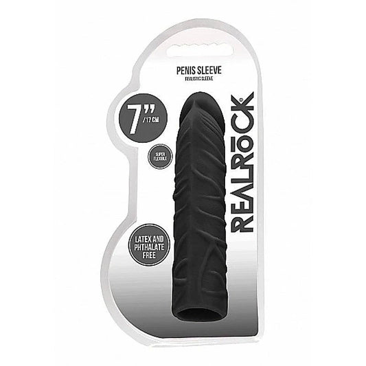 Realrock Skin Penis Sleeve 7 Inch by Shots Toys