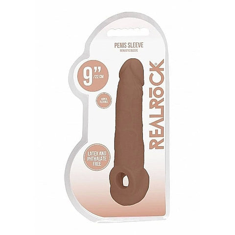 Realrock Skin Penis Sleeve 9 Inch by Shots Toys