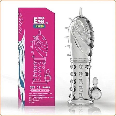 Vibrating Crystal Penis Sleeve by BDStyle
