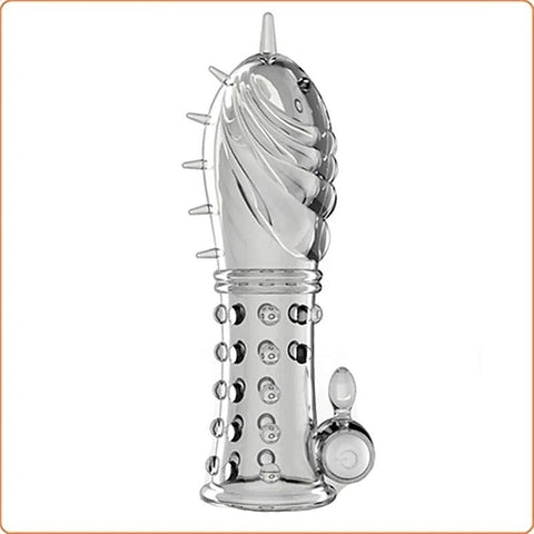 Vibrating Crystal Penis Sleeve by BDStyle