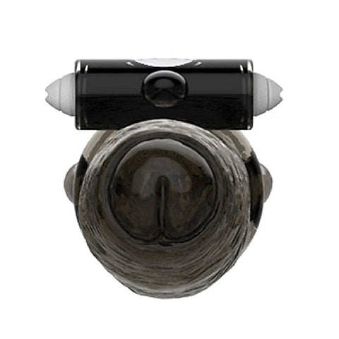 Black Warrior Uncut Vibrating Penis Sleeve by BDStyle