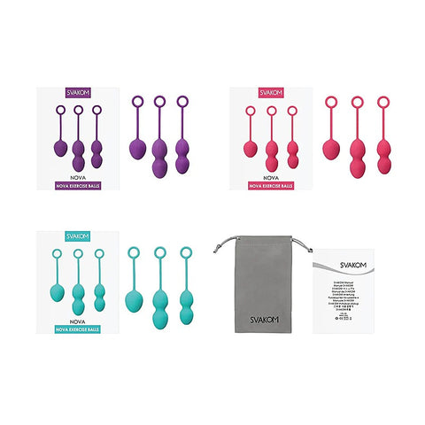 Nova Weighted Kegel Exercise Balls by Svakom