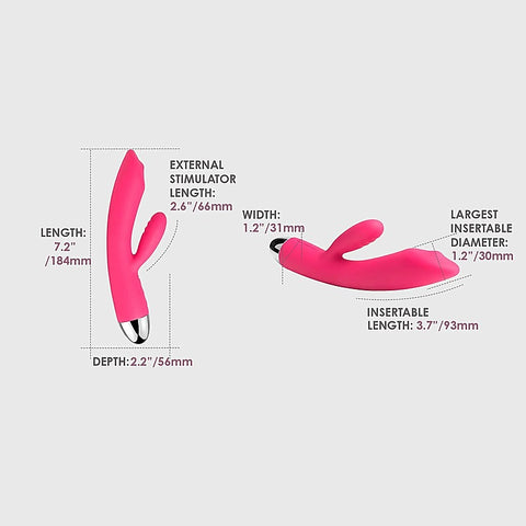 Trysta Multi Functions Rabbit Vibrator with G Spot Ball