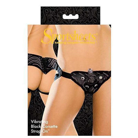 Vibrating Corsette Strap On by Sportsheets