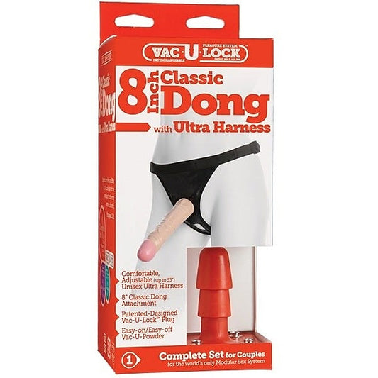 Vac-U-Lock 8 Classic Ultra Harness with Dong by Doc Johnson