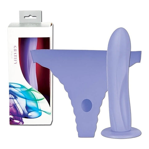 Gratify L/XL Lavender Adjustable Strap-On by Vibe Therapy