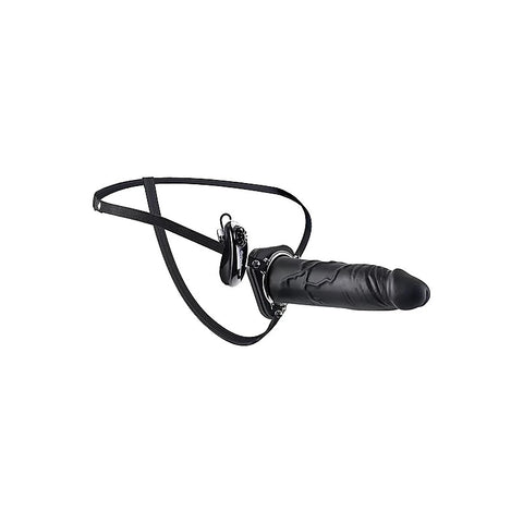 Fetish Fantasy 9 Inch Vibrating Hollow Silicone Strap-On