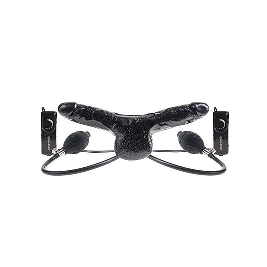 Fetish Fantasy Inflatable Vibrating Double Delight Strap-On
