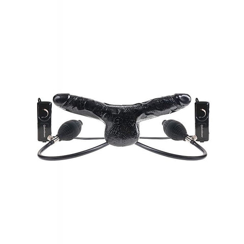 Fetish Fantasy Inflatable Vibrating Double Delight Strap-On