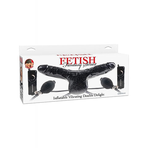Fetish Fantasy Inflatable Vibrating Double Delight Strap-On