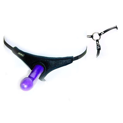 Bikini Strap On and Silicone Dong Set by Sportsheets