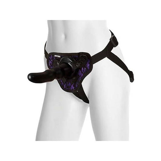 Black Rose Harness Your Desire Strap-On Set by Doc Johnson