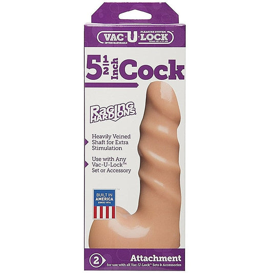 Raging Hard-On Cock - Ribbed by Doc Johnson