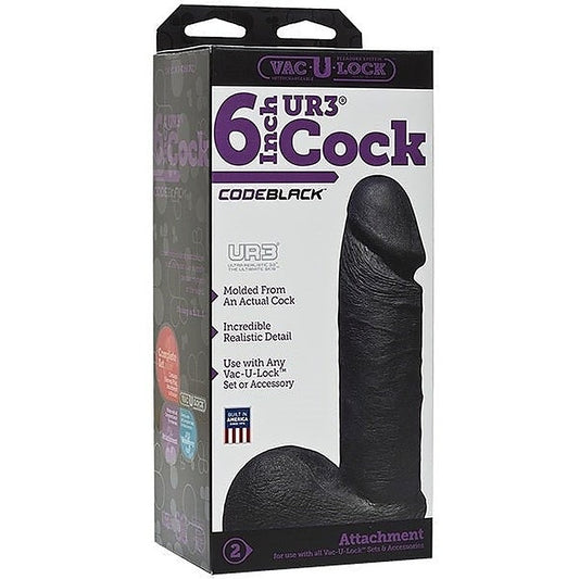 Code Black UR3 6 inch Realistic Cock by Doc Johnson