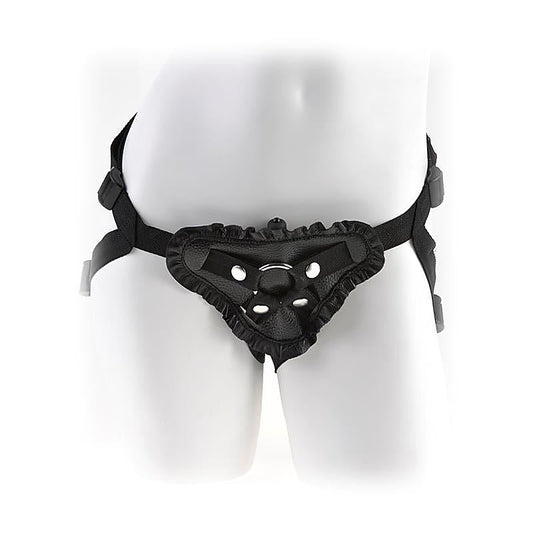 Fetish Fantasy Leather Lovers Strap On Harness