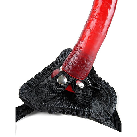 Fetish Fantasy Leather Lovers Strap On Harness