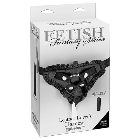 Fetish Fantasy Leather Lovers Strap On Harness