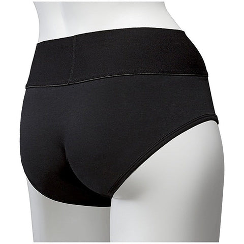 Panty Harness Plug Briefs S/M Black by Doc Johnson