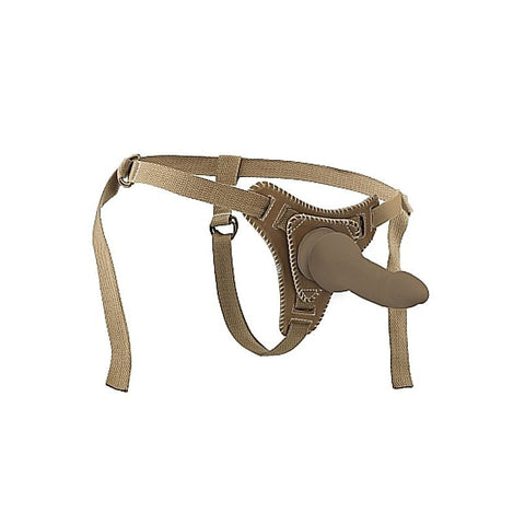 Ouch! Strap-On Sex Toy With Straps Mocca by Shots Toys