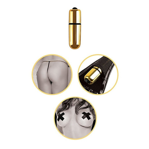 Fetish Fantasy Gold Vibrating Strap-On Dildo Set