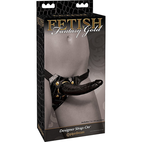 Fetish Fantasy Gold Designer Strap-On Dildo