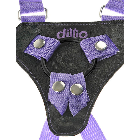 Dillio 7 Inch Strap-On Suspender Harness Set