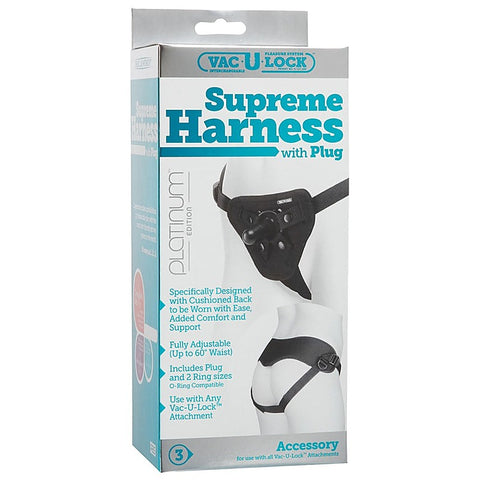 Vac-U-Lock Platinum Supreme Harness with Plug by Doc Johnson
