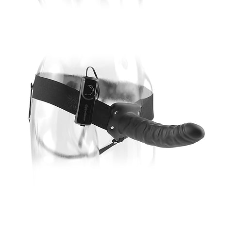 Fetish Fantasy 8 Inch Vibrating Hollow Strap-On Dildo