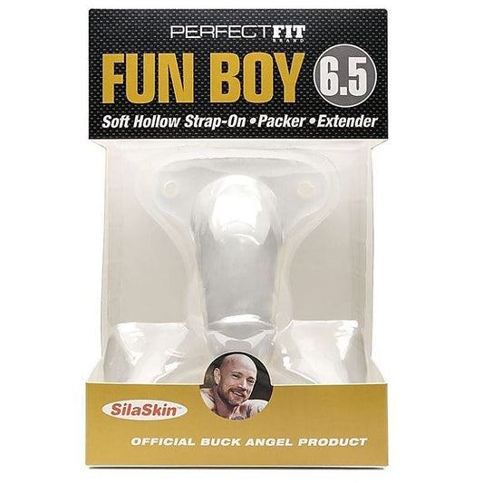 Fun Boy 6.5 Inch Soft Hollow Strap-On by Perfect Fit