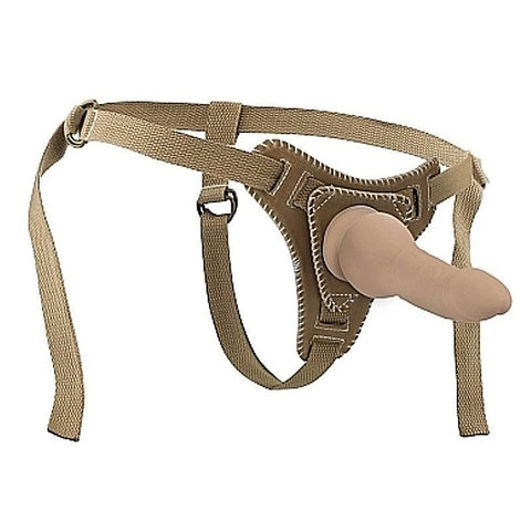 Bonded Leather Strap On with Straps by Shots Toys