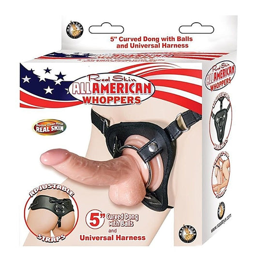 Whoppers 5" Curved Dong with Balls by Nasstoys