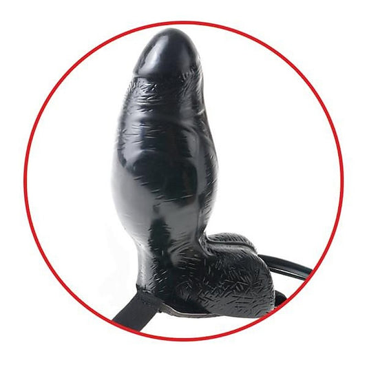 Fetish Fantasy Inflatable Vibrating 6 Inch Strap-On Dildo