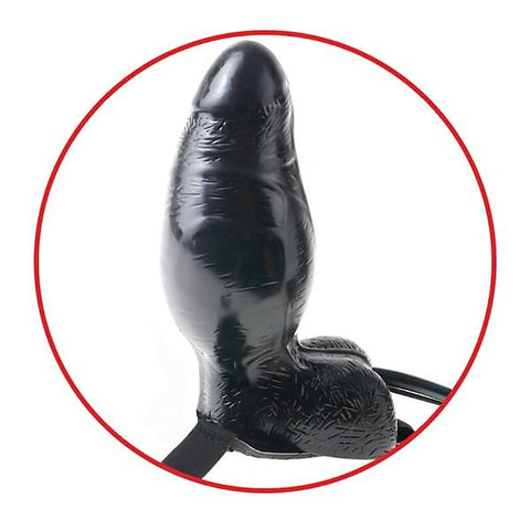 Fetish Fantasy Inflatable Vibrating 6 Inch Strap-On Dildo