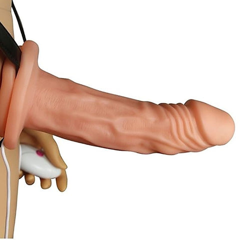 Vibrating Unisex Hollow Strap-On 6.5 inch by Lovetoy