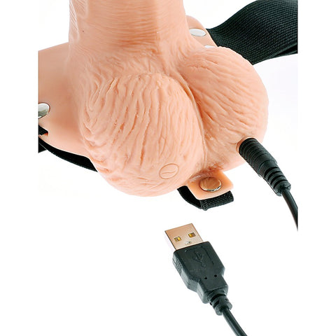 Fetish Fantasy 6 Inch Rechargeable Hollow Strap-On