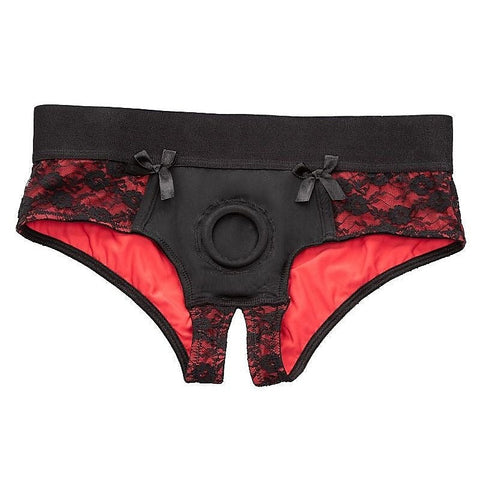Scandal Crotchless Pegging Panty Set by California Exotics