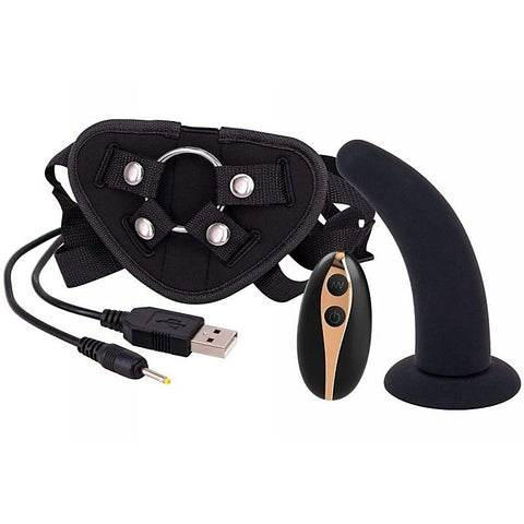 Vibration Dildo Strap-On with Remote Control