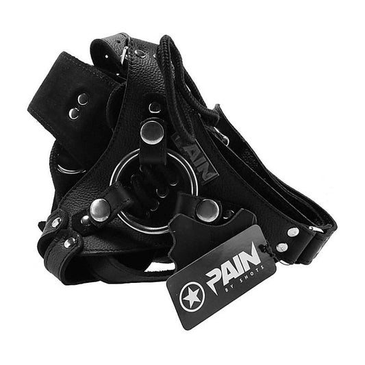 Pain Leather Strap-On Harness by Shots Toys