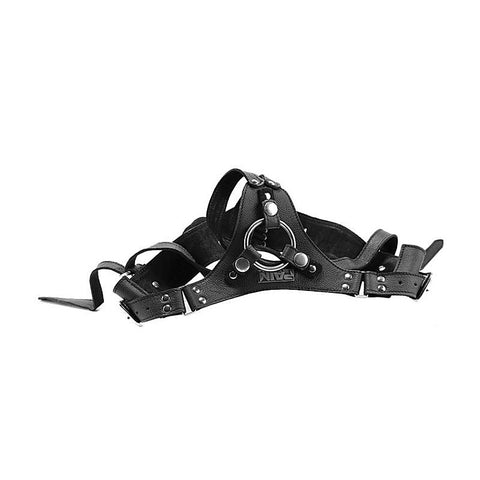 Pain Leather Strap-On Harness by Shots Toys