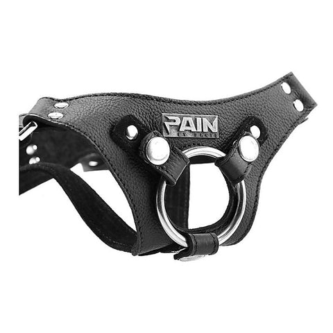 Pain Leather Strap-On Harness by Shots Toys
