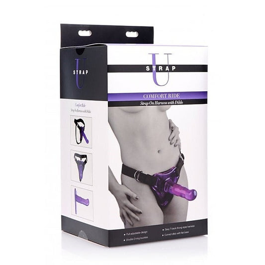 Comfort Ride Strap On Harness with Purple Dildo by XR Brands