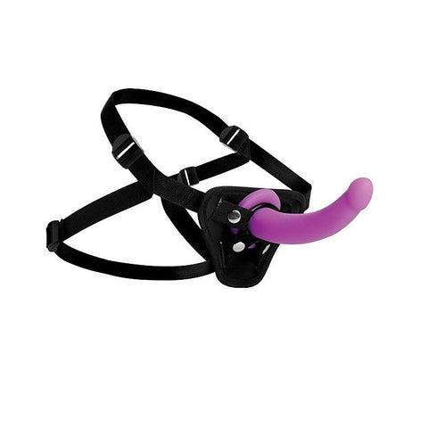 Navigator Silicone G-Spot Dildo with Harness by XR Brands