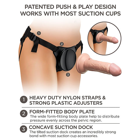 King Cock Elite Beginners Silicone Body Dock Strap-On Kit