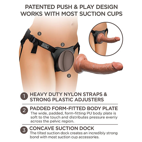 King Cock Elite Comfy Silicone Body Dock Strap-On Kit