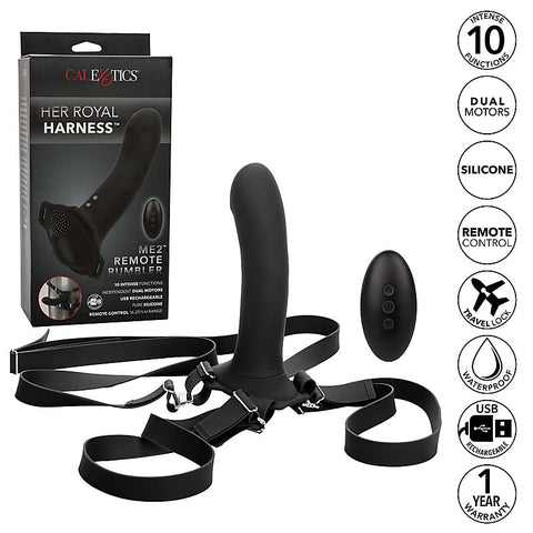 Her Royal Harness Me2 Remote Rumbler Strap-On Set