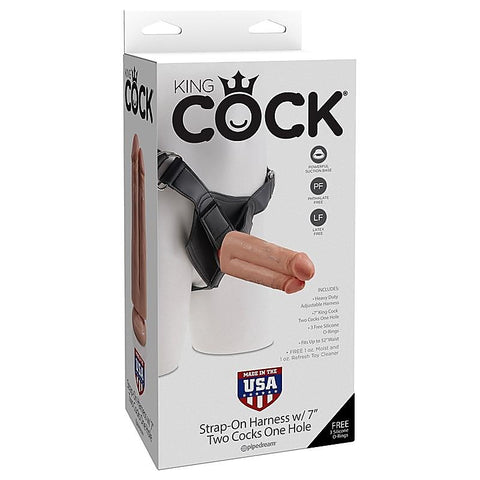 King Cock Strap-On Two Cocks One Hole by Pipedream Products