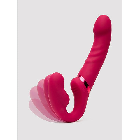 Lapis Flexible Vibrating Strapless Strap On by Lovense