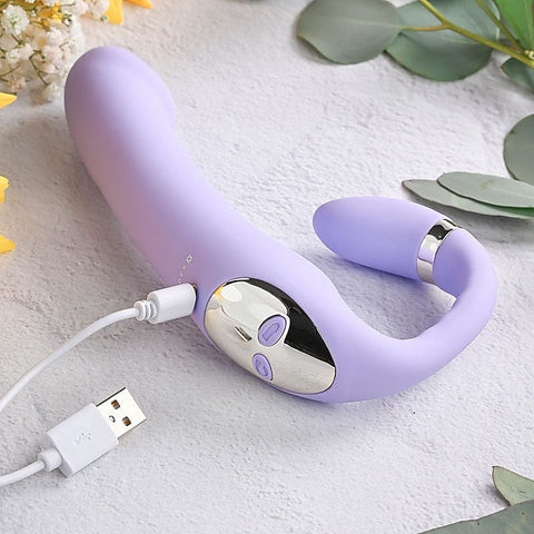 Lilac Strapless Strap-On by Evolved