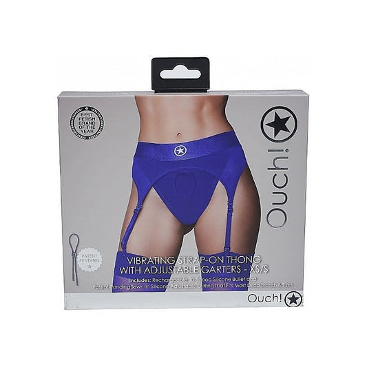 Ouch Pleasure Enhancer - Vibrating Strap-on Thong